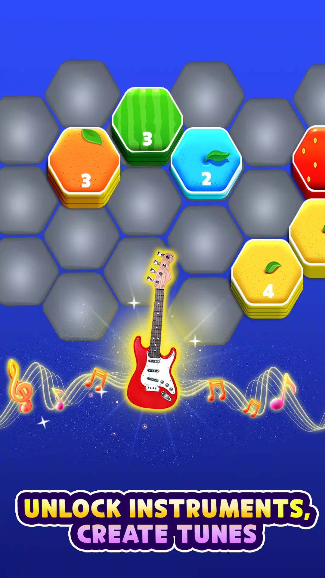 Hexa Music - Color Puzzle Screenshot 1