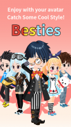 Schermata Besties - Make friend & Avatar 1