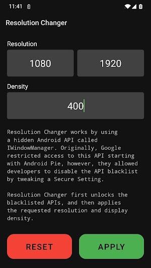 Resolution Changer APK ডাউনলোড 