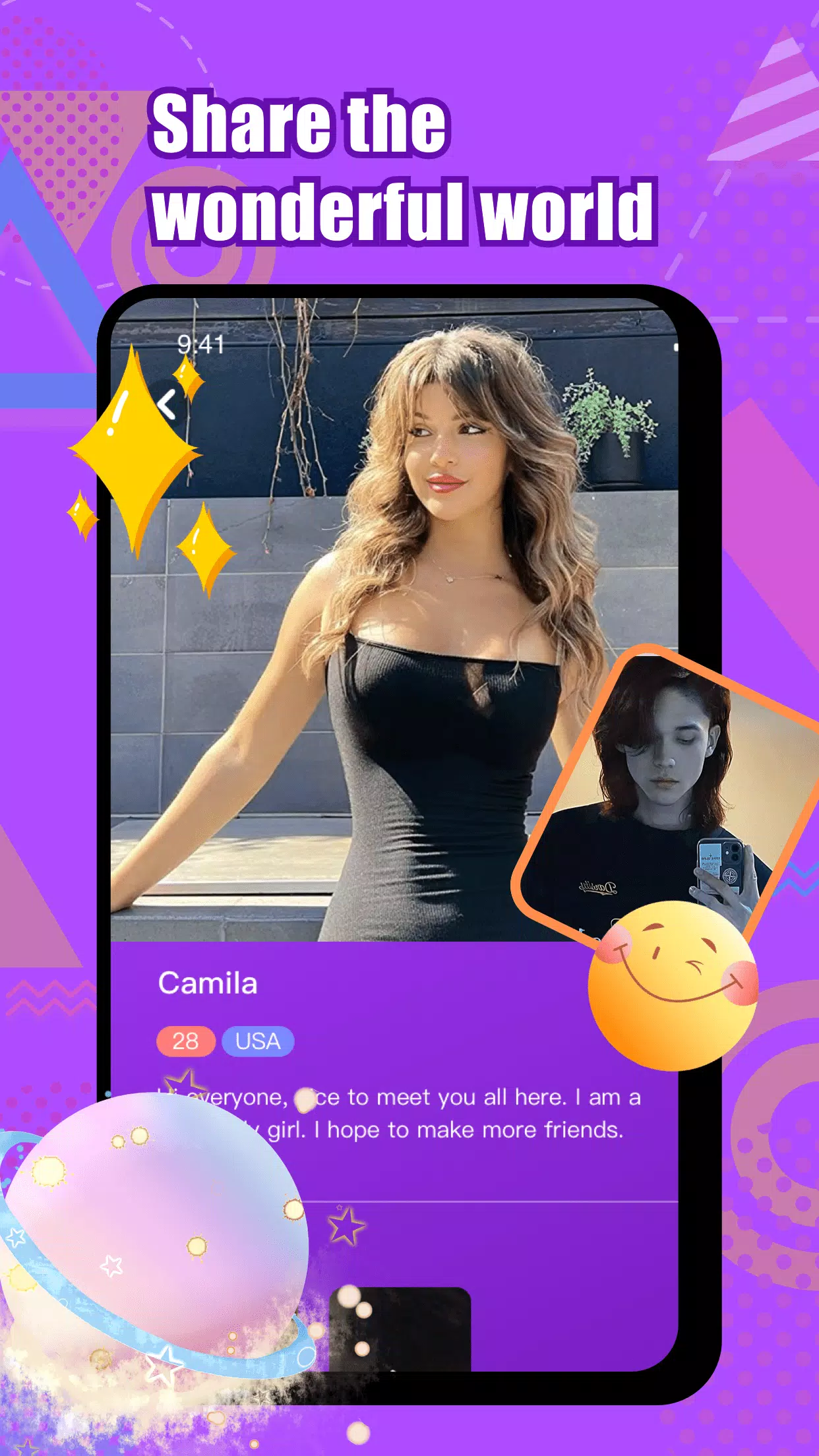 Wonk - live video chat 螢幕截圖 2
