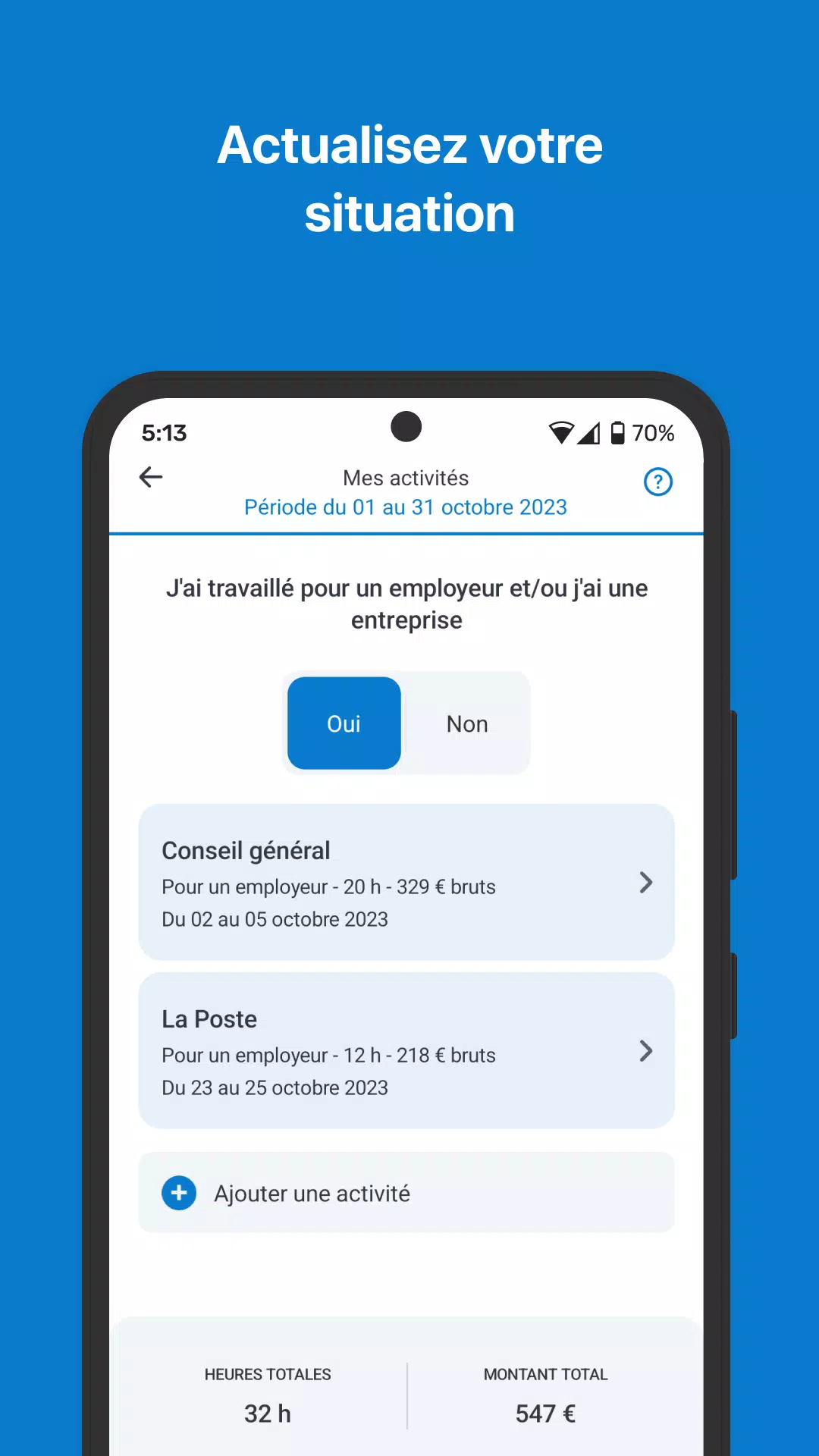 Mon Espace - France Travail 螢幕截圖 1
