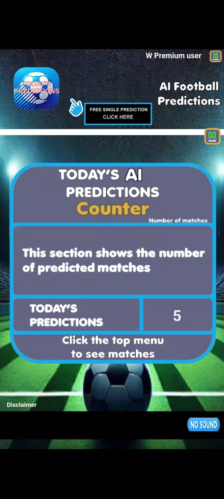 Ai football predictions 螢幕截圖 1
