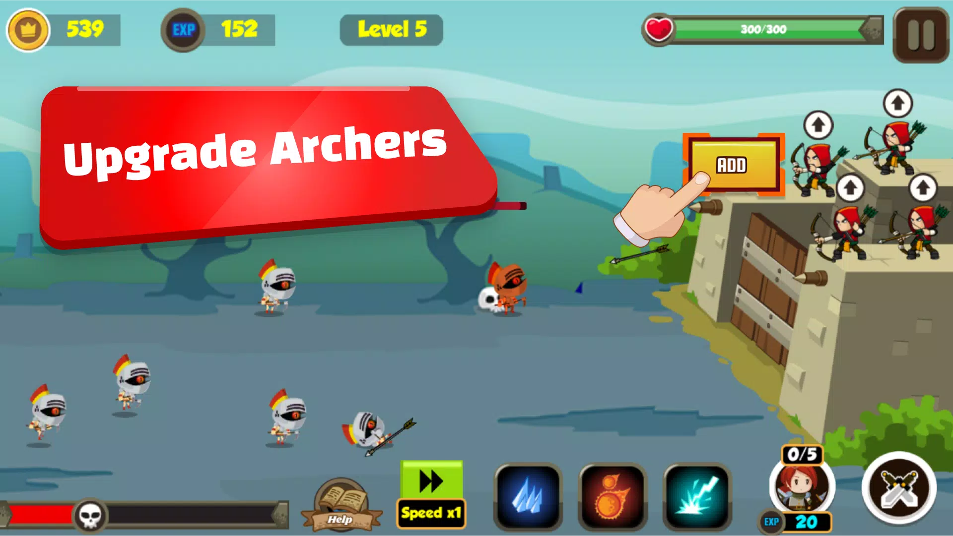 Idle Fortress: Tower Defence Schermafbeelding 1