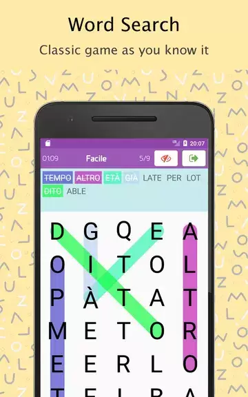 Word Search Italian dictionary Screenshot 0