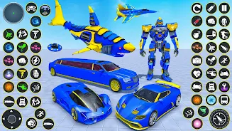 US Shark Robot Transform Games 스크린샷 0