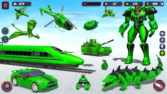 Animal Crocodile Robot Games Schermafbeelding 0