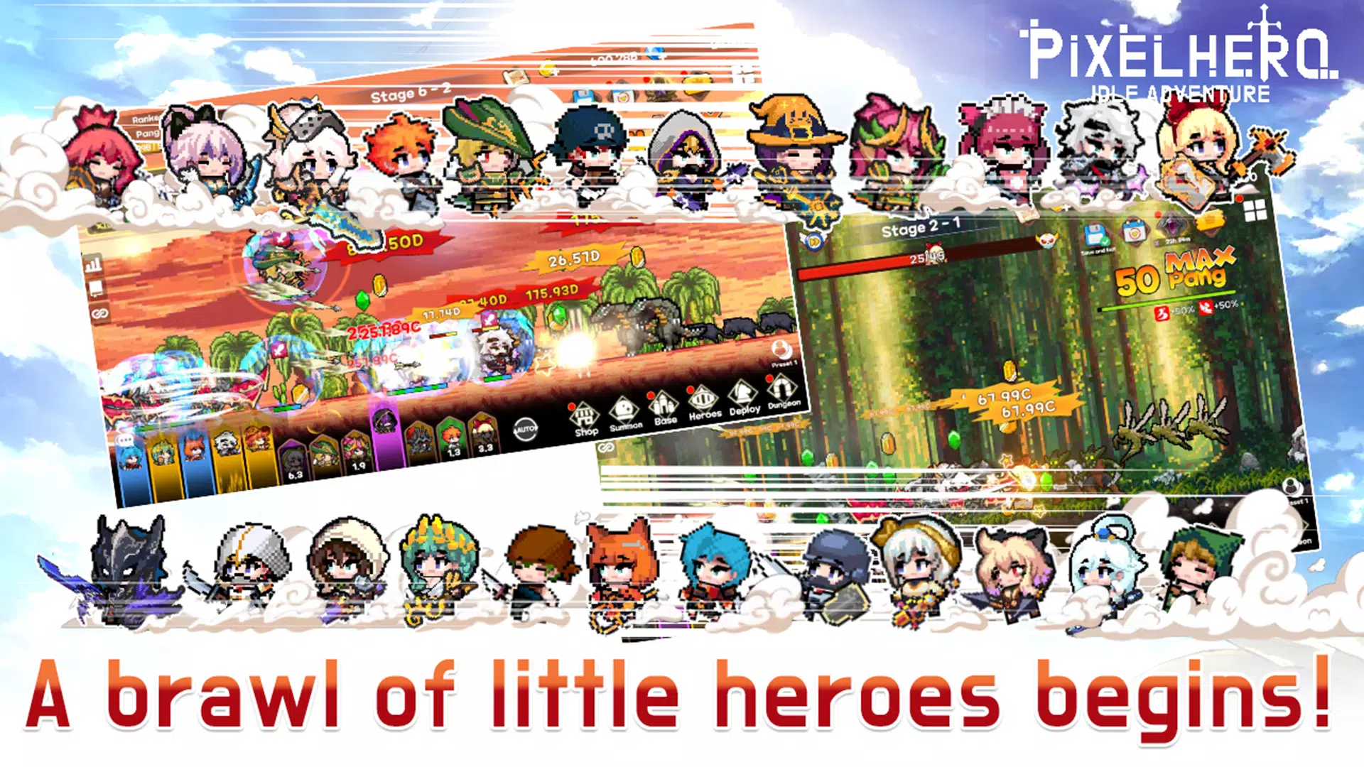 Pixel Heroes Idle ဖန်သားပြင်ဓာတ်ပုံ 0