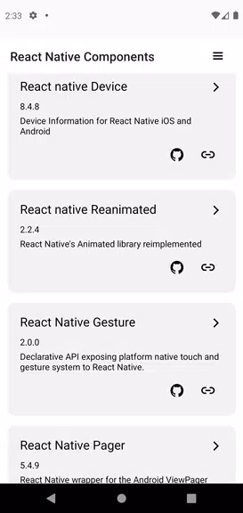 Expo & React Native components Zrzut ekranu 1