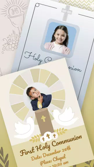 First Communion Invitations 螢幕截圖 2