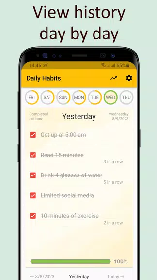 Schermata Daily activities tracker 3