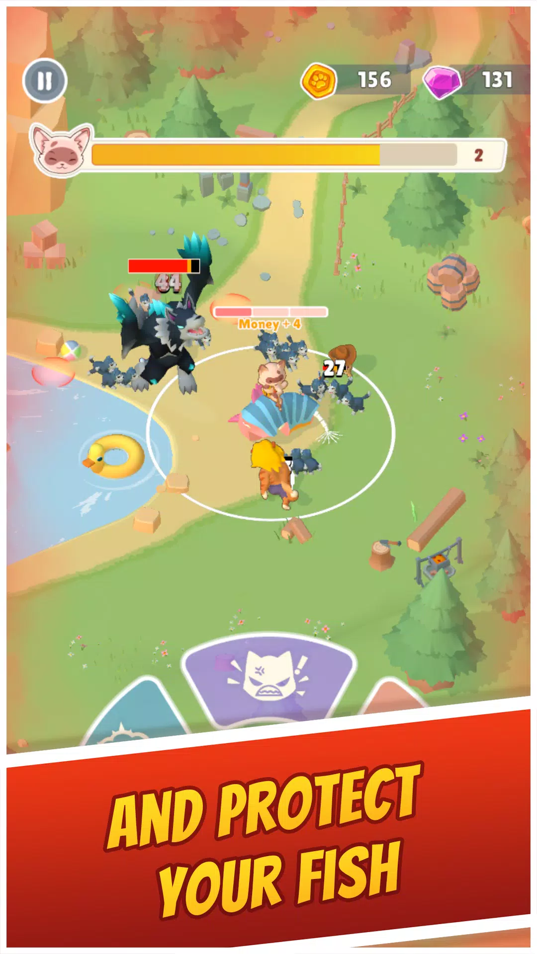 Cat Hero: Idle Tower Defense Ekran Görüntüsü 0