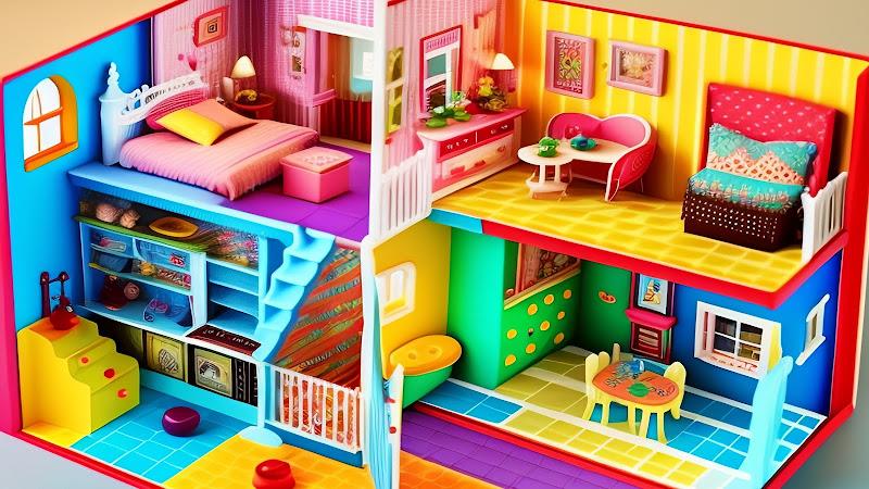 Doll House Design Doll Games स्क्रीनशॉट 0