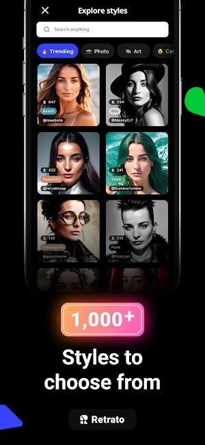 Retrato AI đã mở khóa mod apk cao cấp