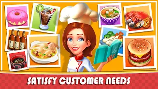 Cooking Rush - Chef game Ảnh chụp màn hình 1