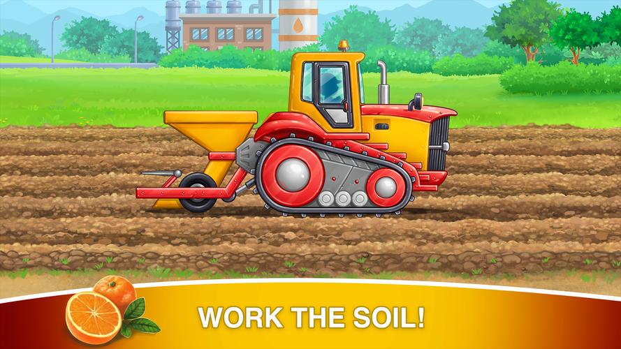 Farm kids games my Farming car Captura de pantalla 1