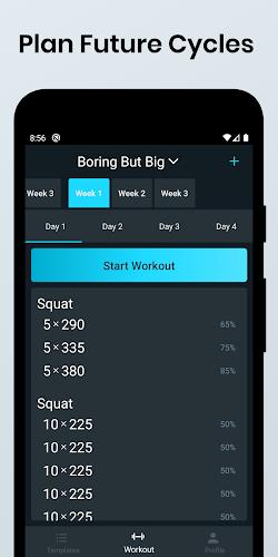 531 Workout Log - KeyLifts Ekran Görüntüsü 3