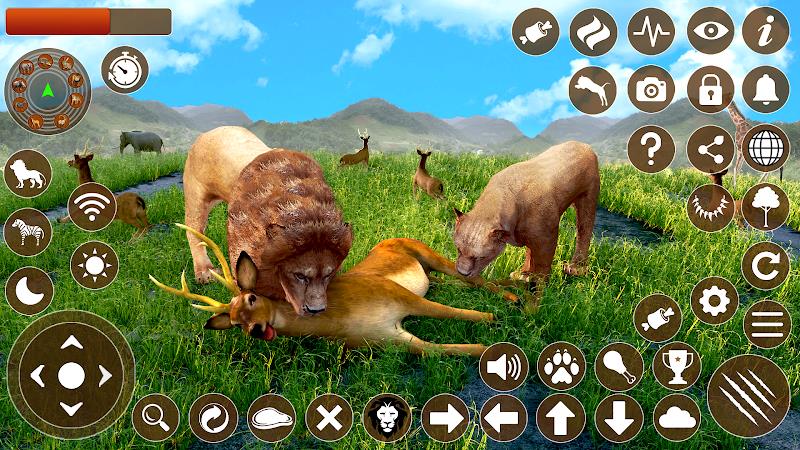 Lion Games 3D Animal Simulator ဖန်သားပြင်ဓာတ်ပုံ 2