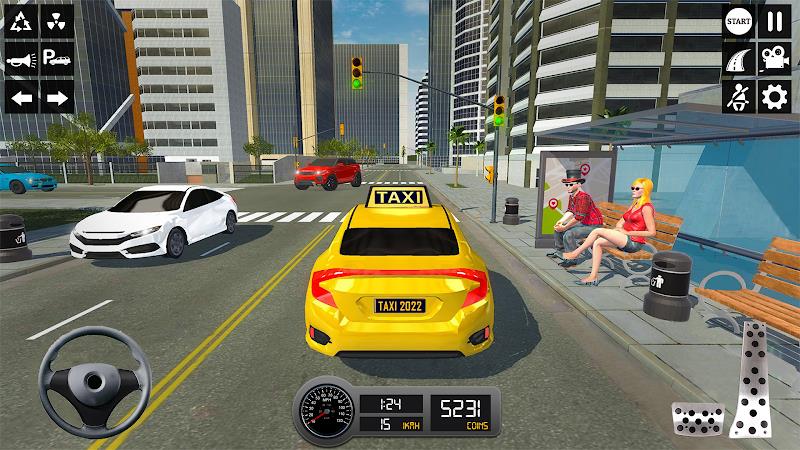 Taxi Simulator 3d Taxi Sim Captura de tela 1