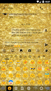 SMS Messages GlitterGold Glass 螢幕截圖 3