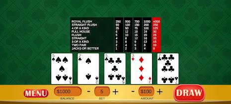 Jacks or Better - Video Poker Скриншот 1