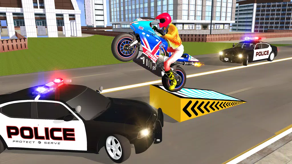 Police Car Vs Theft Bike Скриншот 2