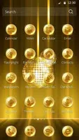 Golden Disco Vintage Theme Captura de pantalla 2