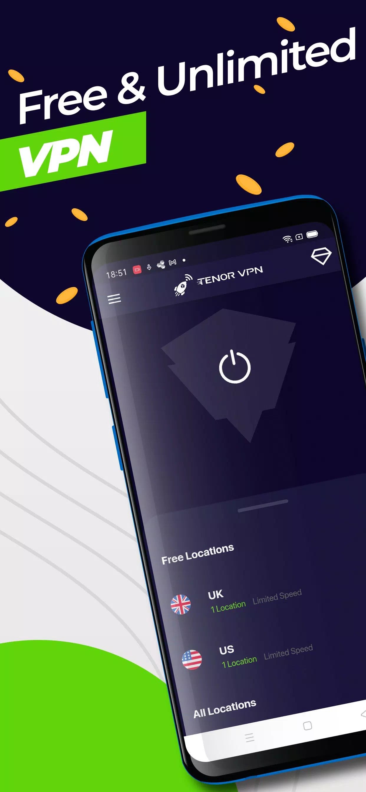 Tenor VPN - Free and Fast Turbo VPN Proxy Server ဖန်သားပြင်ဓာတ်ပုံ 0