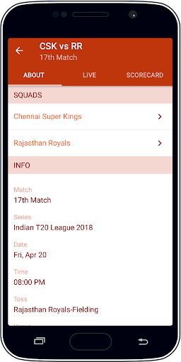 Live Cricket Score & News Ảnh chụp màn hình 3