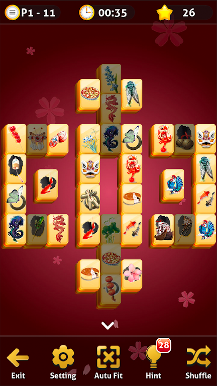 Mahjong Solitaire - Oriental Journey Скриншот 1