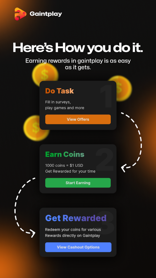 Gaintplay - Make Money Now Ảnh chụp màn hình 0