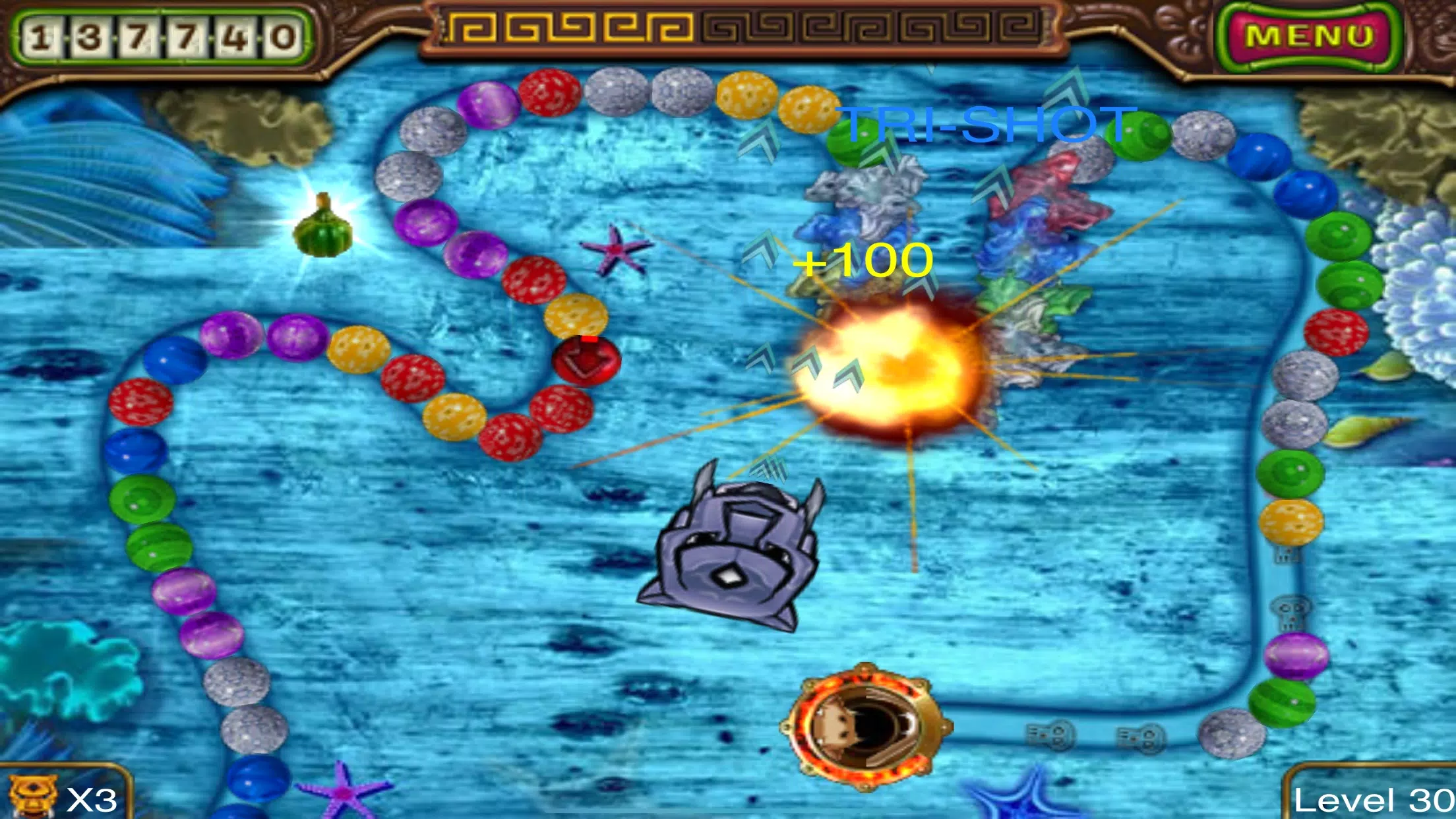 Zumba shooter vs snake Schermafbeelding 2