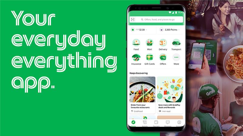 Grab - Taxi & Food Delivery Captura de tela 0