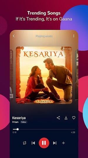 Gaana Music Mod Zrzut ekranu 1