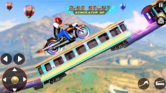 Bike Stunt 3D Simulator Games Captura de pantalla 1