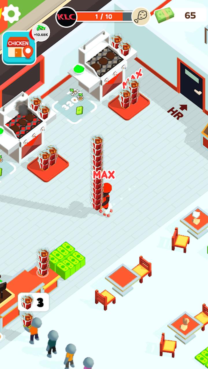 Idle Chicken- Restaurant Games Schermafbeelding 1