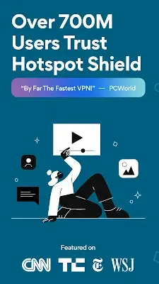 Hotspot Shield VPN: Fast Proxy स्क्रीनशॉट 0