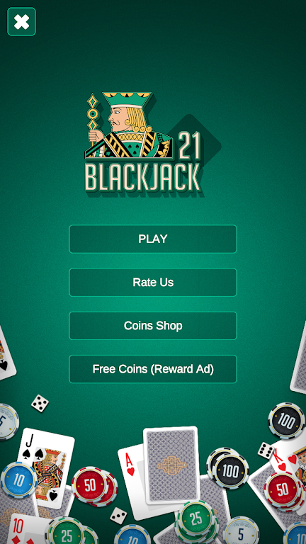 Schermata BlackJack TwentyOne 0