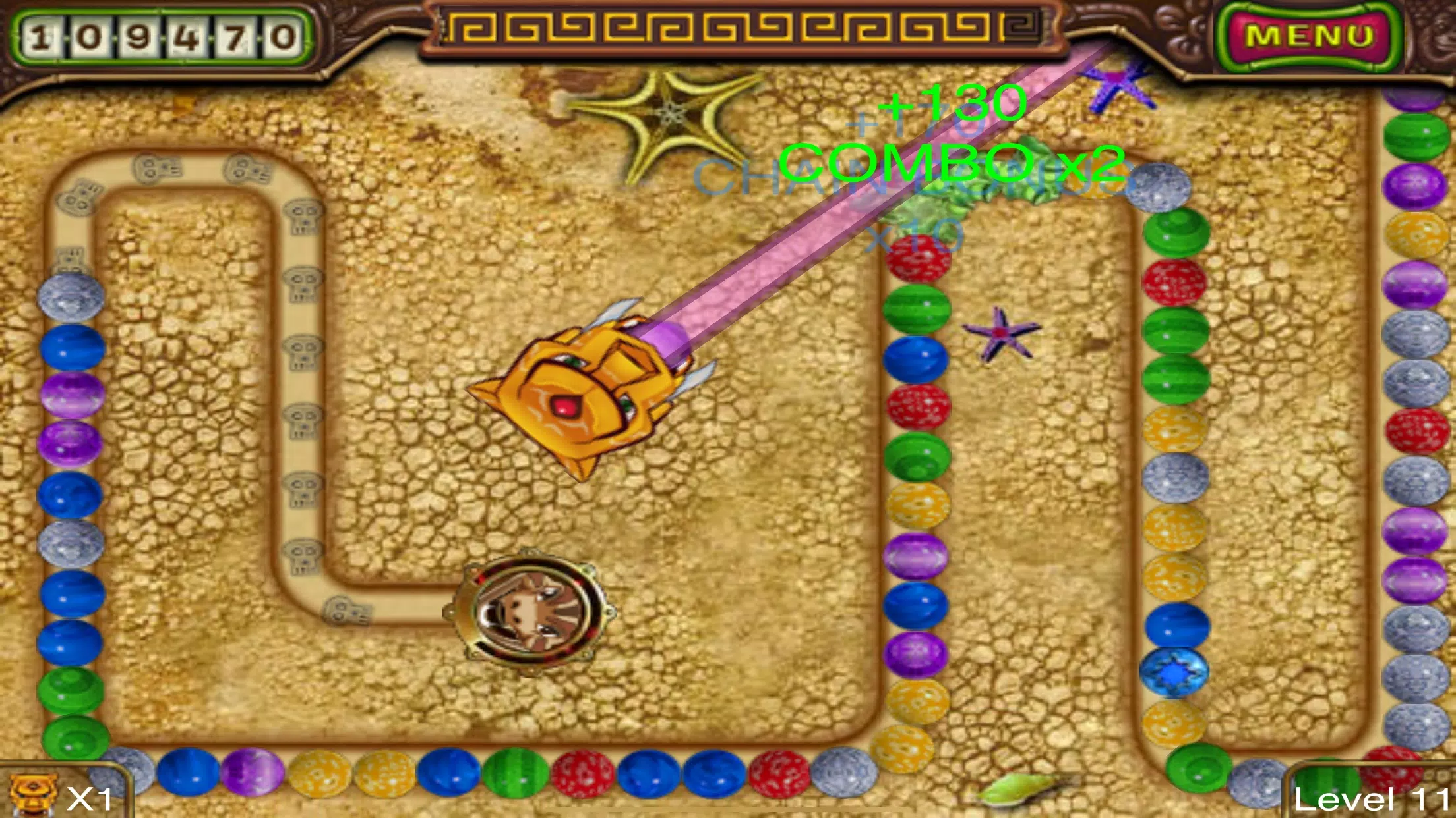 Zumba shooter vs snake Schermafbeelding 1