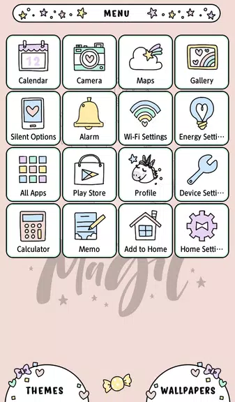 Unicorn Magic Theme 螢幕截圖 1
