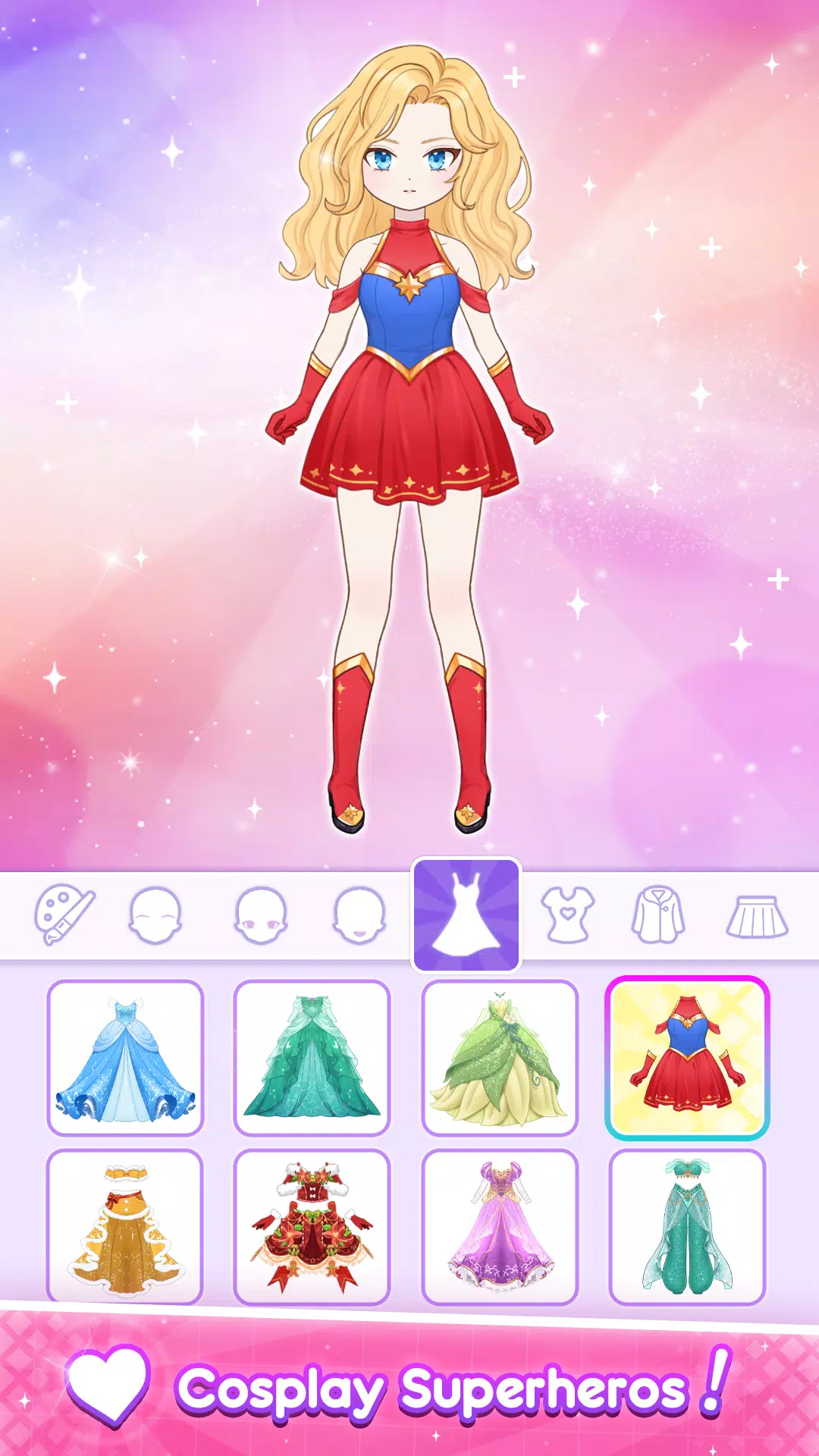 Anime Dress Up - Doll Dress Up ဖန်သားပြင်ဓာတ်ပုံ 0