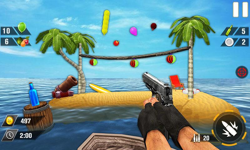 Bottle Gun Shooter Game Mod 螢幕截圖 3