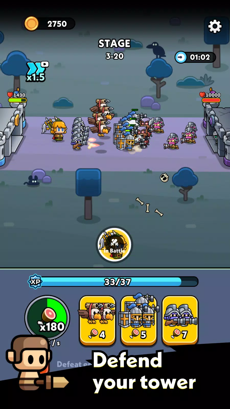 Tiny Warriors Go! Zrzut ekranu 2