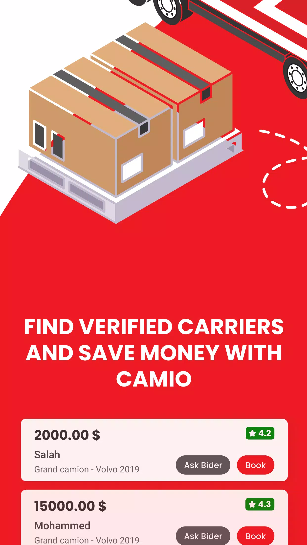 CAMIO – Transport Marchandise 螢幕截圖 1