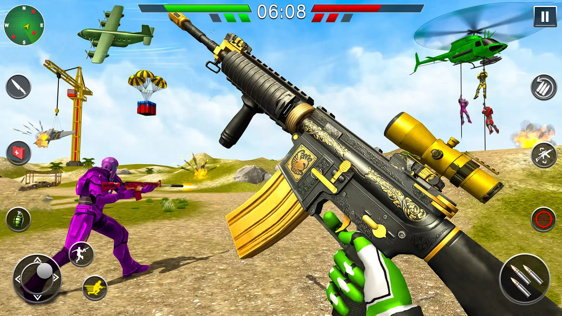 Robot Gun Battle: Offline FPS Screenshot 2