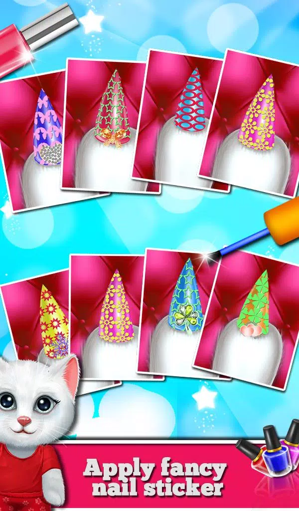 Kitty Nail Salon Daycare Cute Скриншот 3