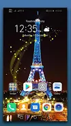 Paris Night Live Wallpaper Tangkapan skrin 0