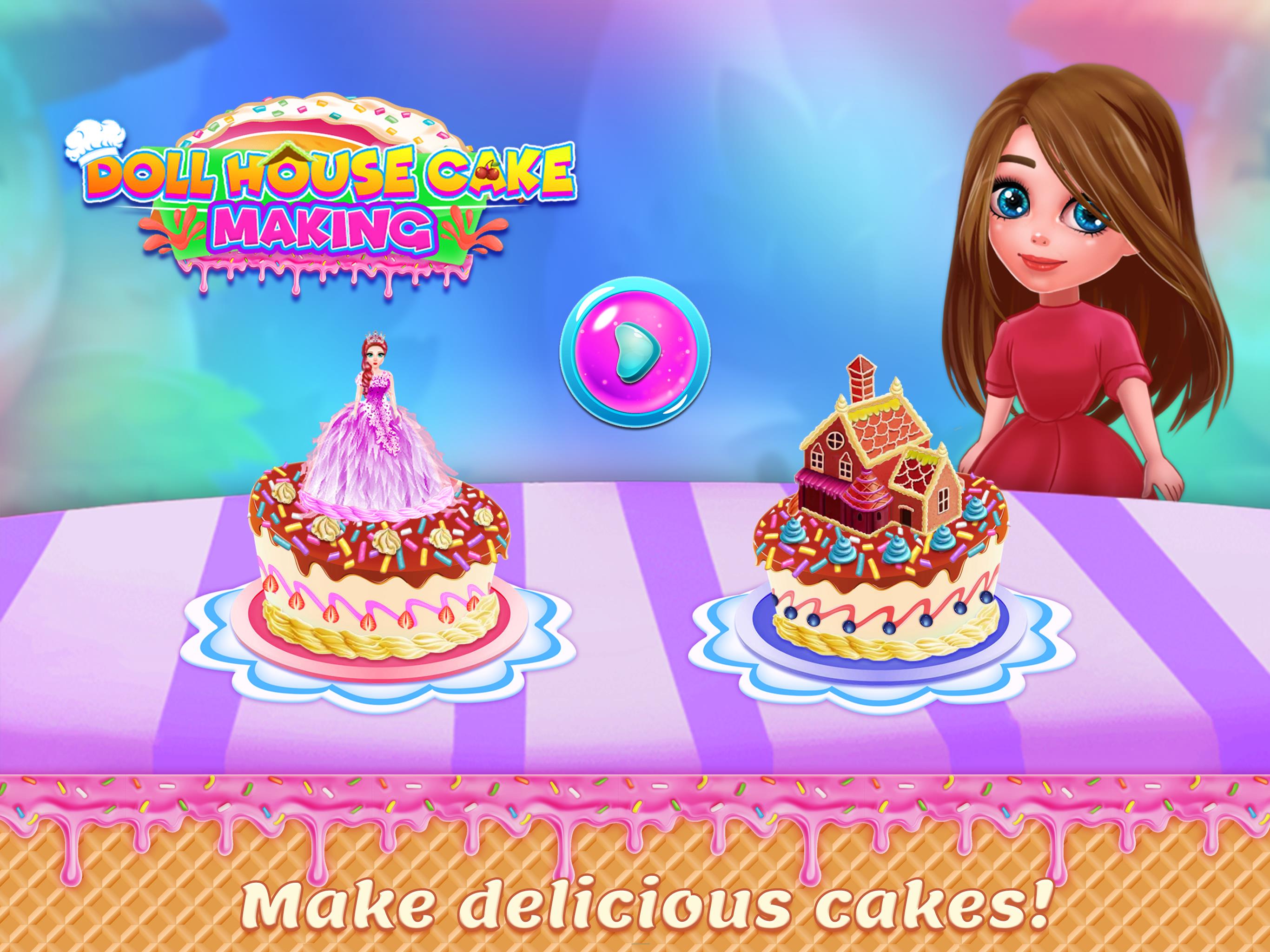 Doll House Cake Maker Game 螢幕截圖 2