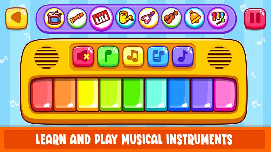 Piano Kids Toddler Music Games 螢幕截圖 0