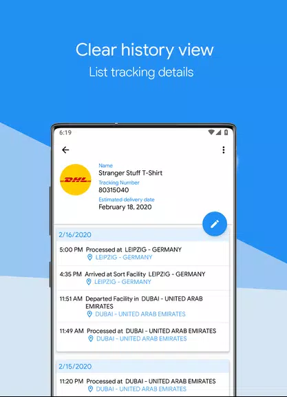 Packages Tracker Capture d'écran 2
