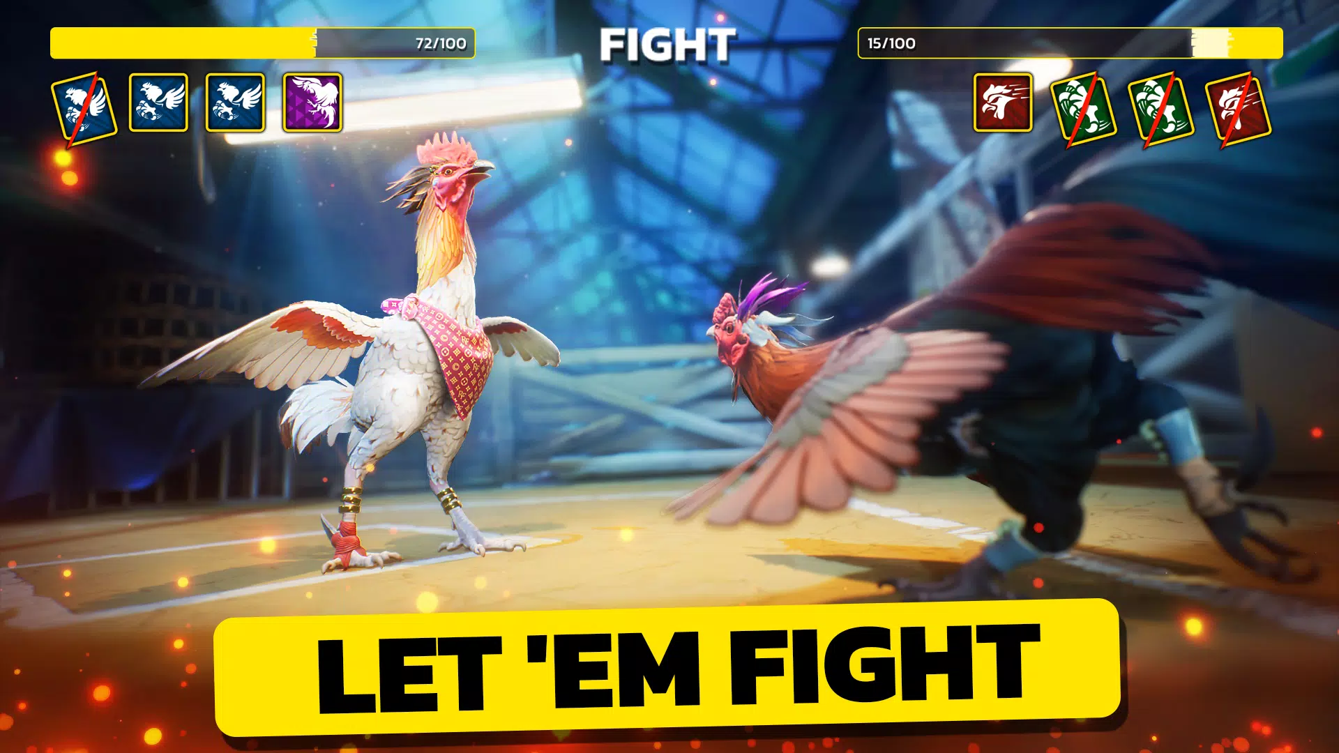 Rooster Fights Schermafbeelding 0